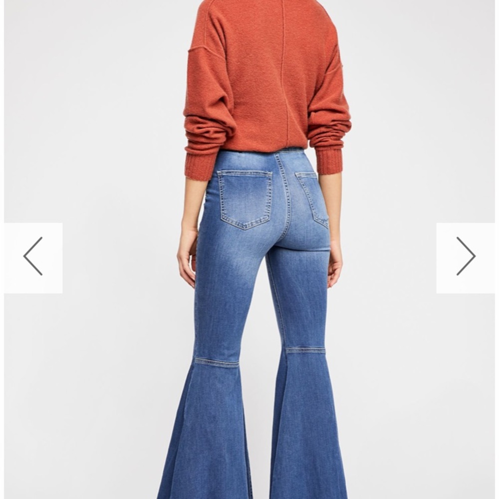 Free People “Float On” bell bottom jeans